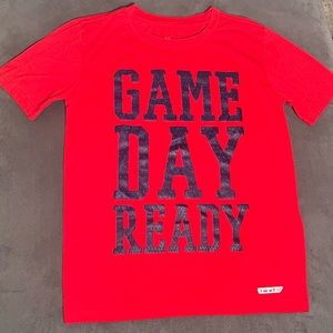 Boys red tshirt. Size Medium. Like new. EUC!! Sporty. Game Day Ready!